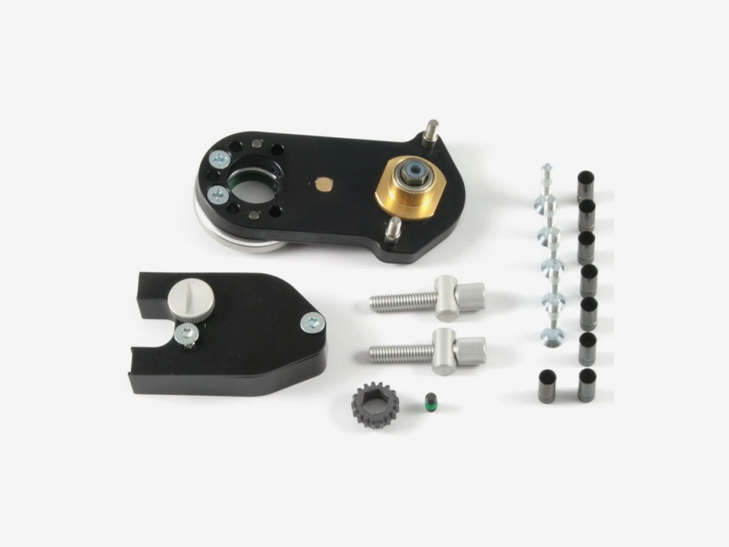 Rohloff set externe schakelmechaniek met overbrengingsbox, kabelbox, schroeven en bevestigingsmateriaal