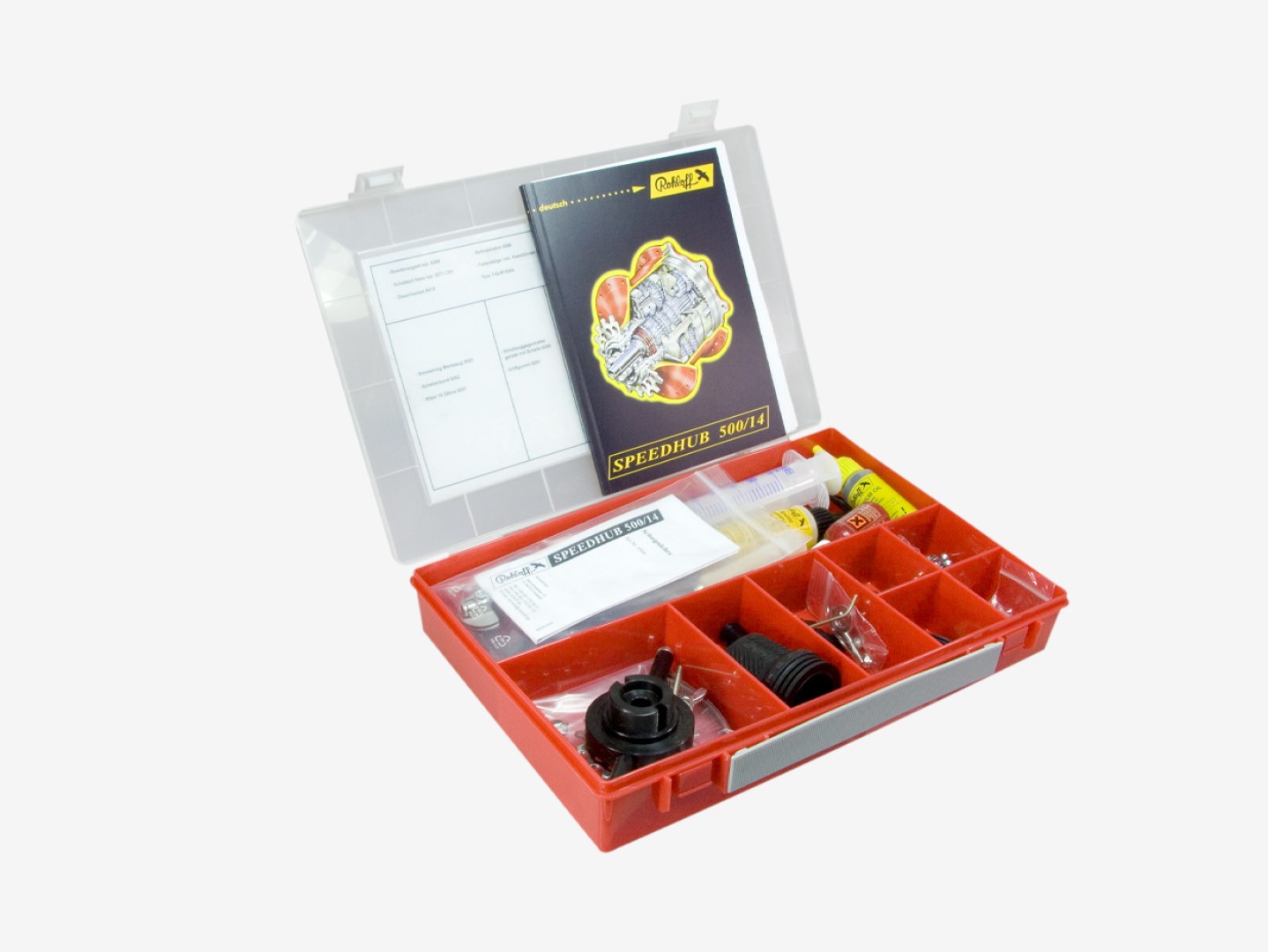 Innehåll i Rohloff Service Kit 8700