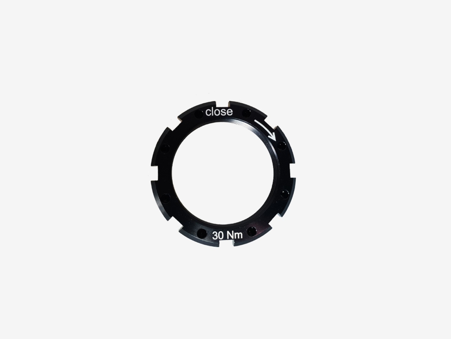 Bague de verrouillage Rohloff 8538 avec sens de fermeture et marquage 30 Nm