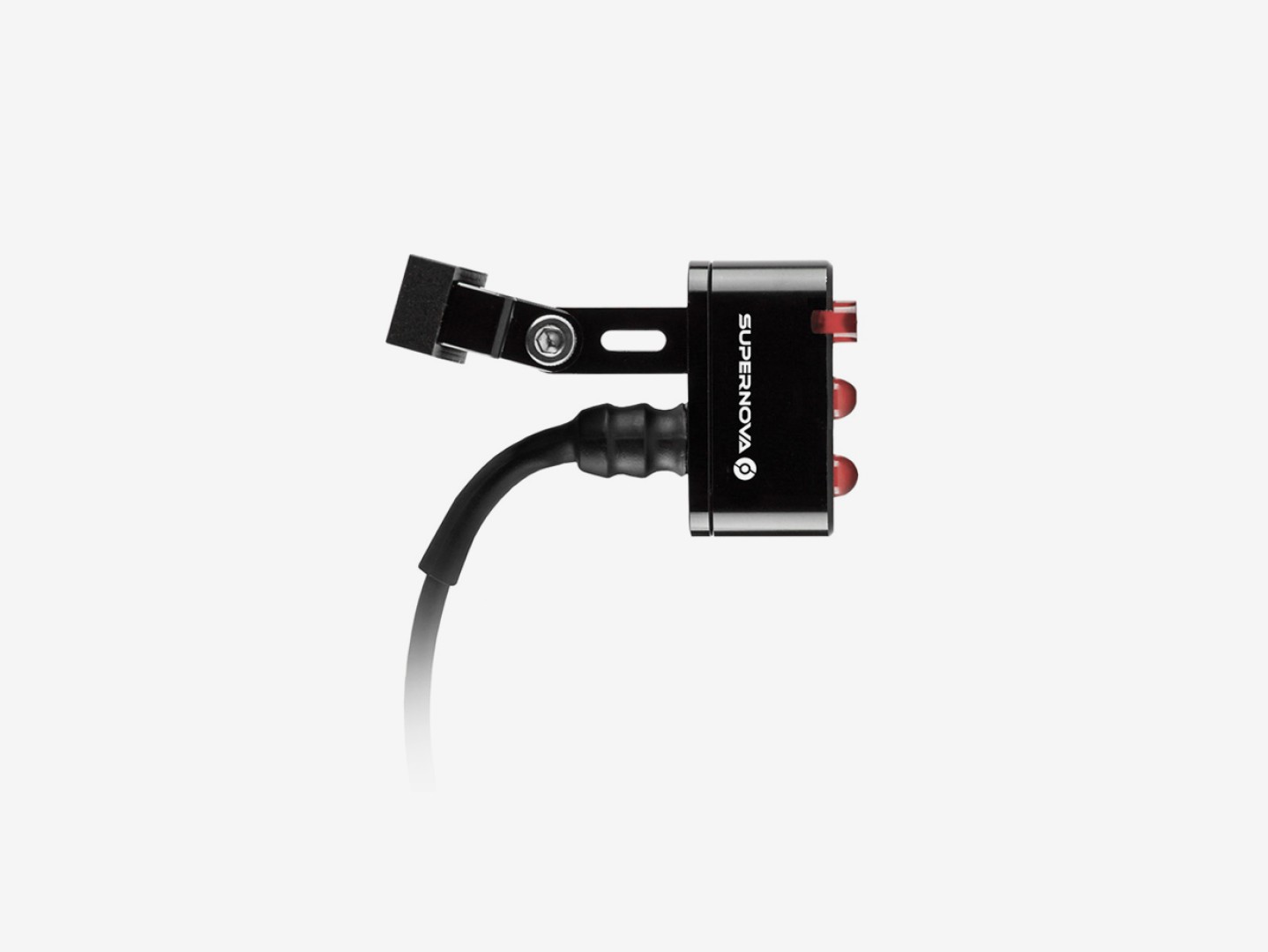 Supernova E3 Tail Light 2 seat post version in black with clamp and cable