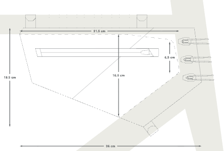 Apidura Aero Frame Module Large dimensions in cm