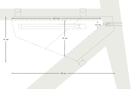 Apidura Aero Frame Module Small dimensions in cm