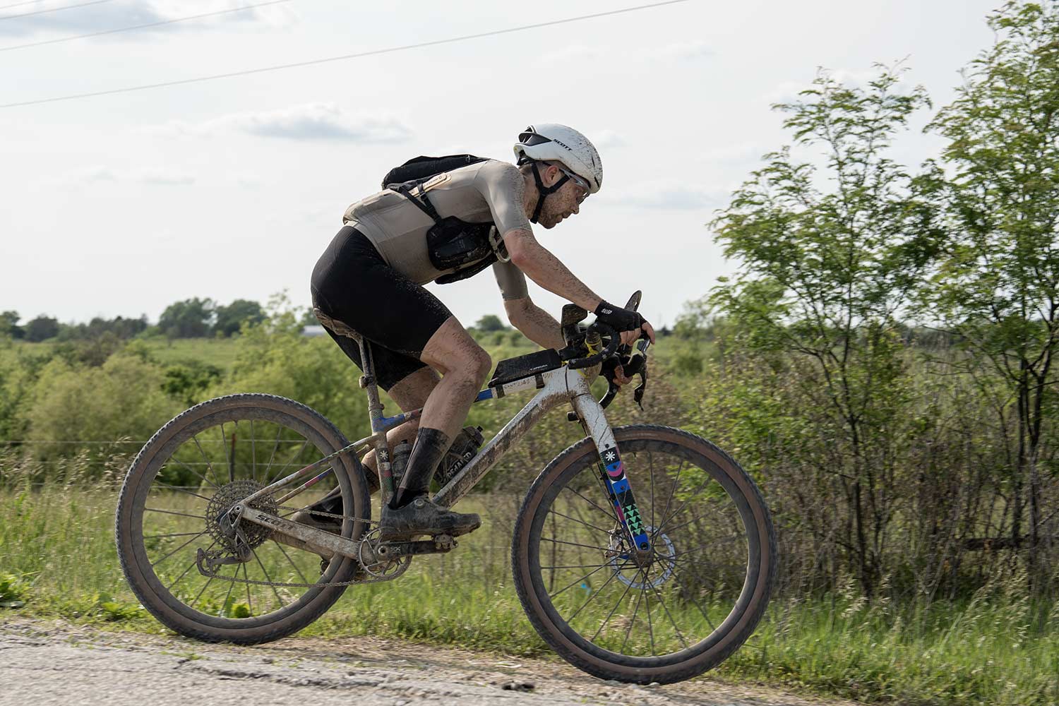 Apidura Aero Overrørsmodul på en gravel-racercykel