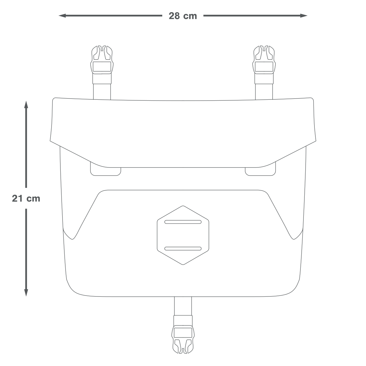 Apidura Backcountry Zubehörtasche 4 L – Maße in cm