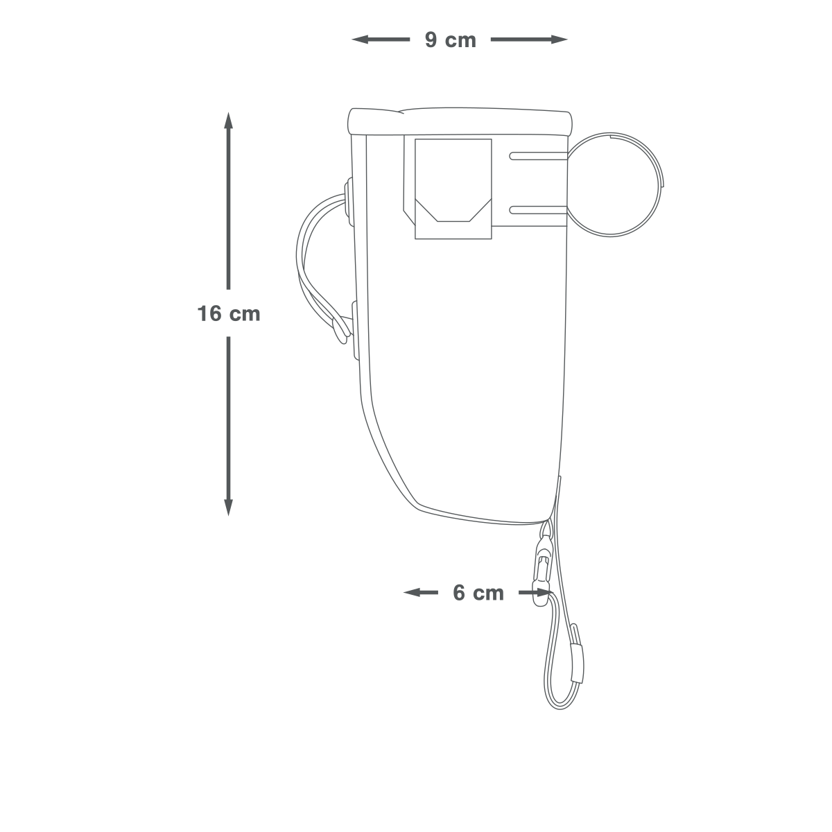 Torba na jedzenie Apidura Backcountry Regular 0,8 L – wymiary w cm