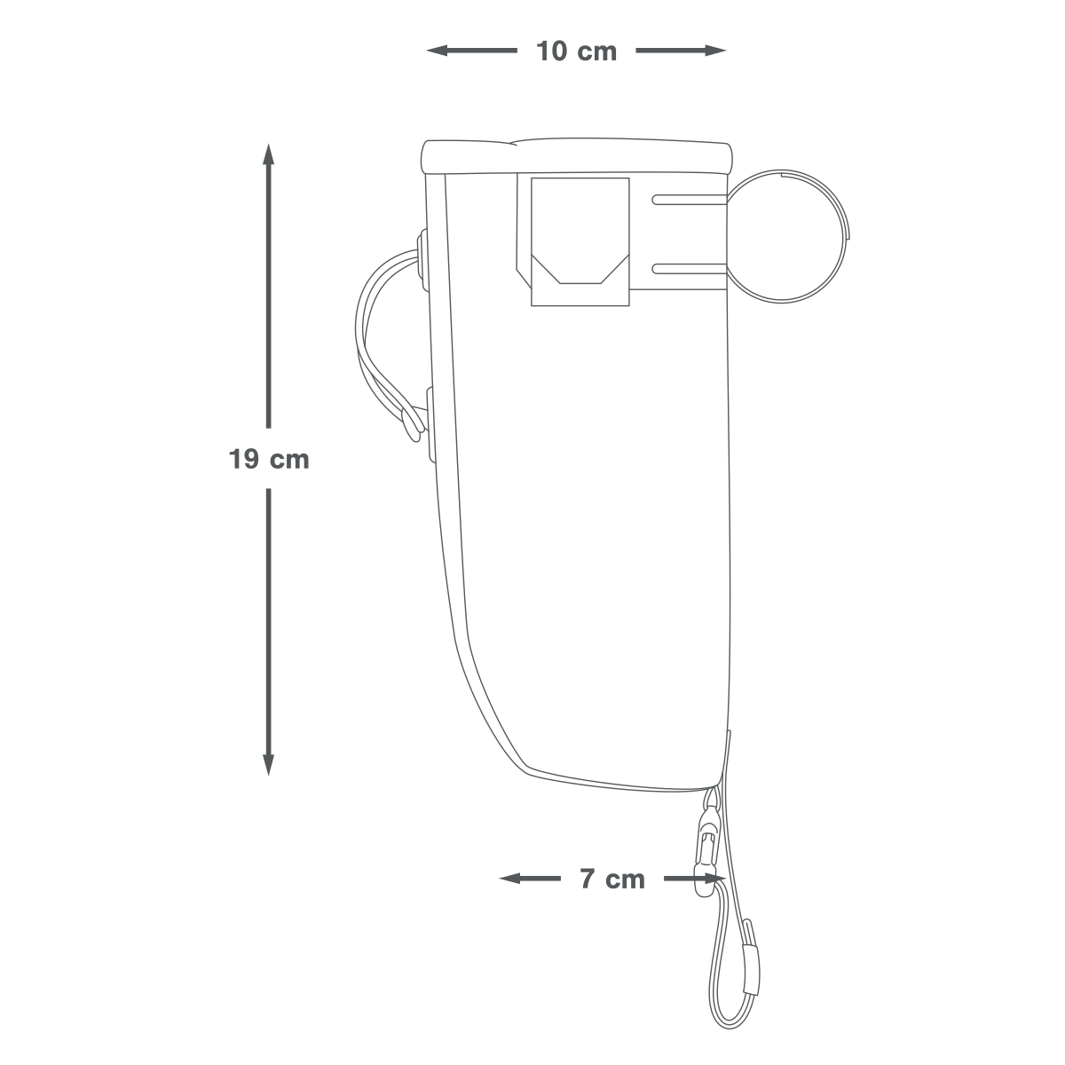 Torba na jedzenie Apidura Backcountry Regular 1,2 L – wymiary w cm