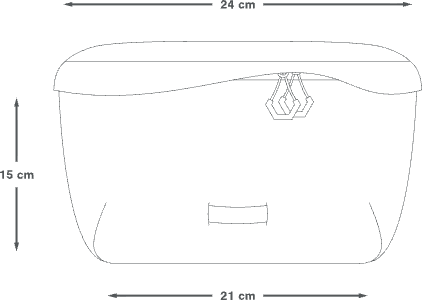 Apidura Backcountry Hip Pack 2.5 L dimensions in cm