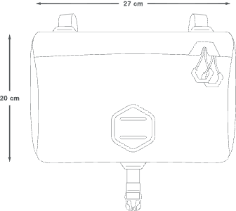 Apidura Expedition Zubehörtasche 4,5 L – Maße in cm