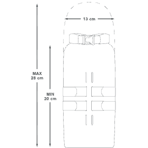 Torba do koszyka Apidura Expedition Cargo Cage 3,5 L – wymiary w cm