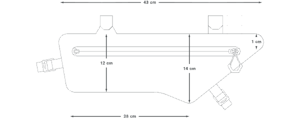 Sacoche de cadre Apidura Expedition 3 L – dimensions en cm