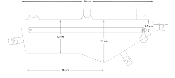 Sacoche de cadre Apidura Expedition 4,5 L – dimensions en cm