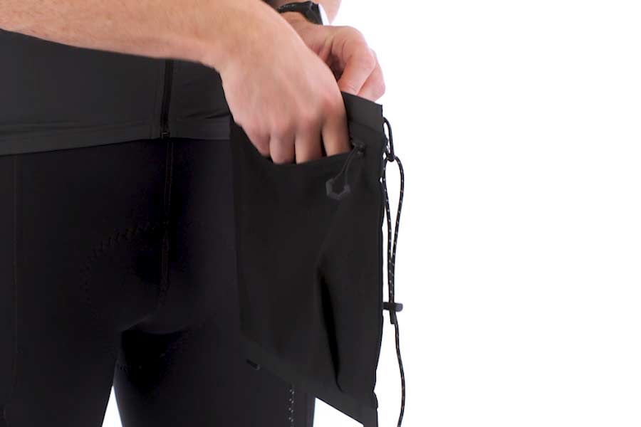 Zippered internal pocket of the Apidura Expedition Front Cargo Mesh