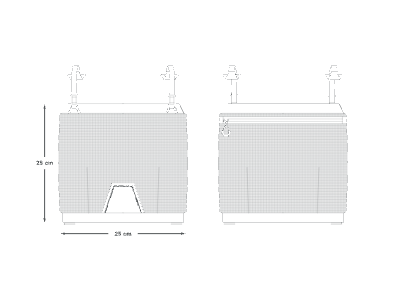 Apidura Expedition Front Cargo Mesh dimensions in cm