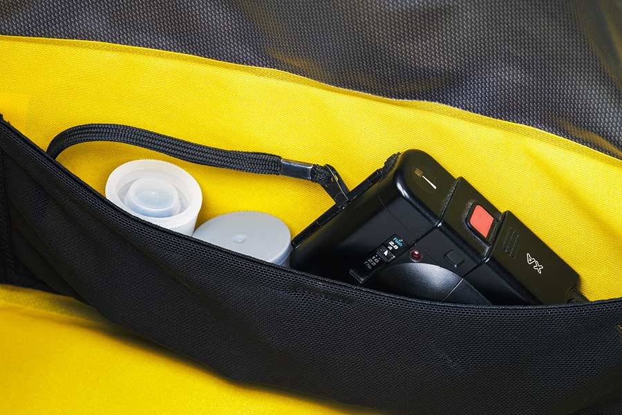Indvendig netlomme i Apidura Expedition Front Rack Pack