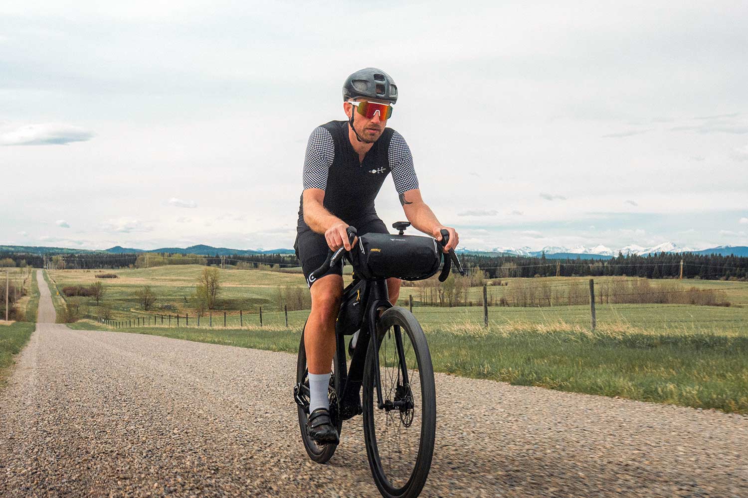 Apidura Expedition Stuurtas op een bikepackingfiets