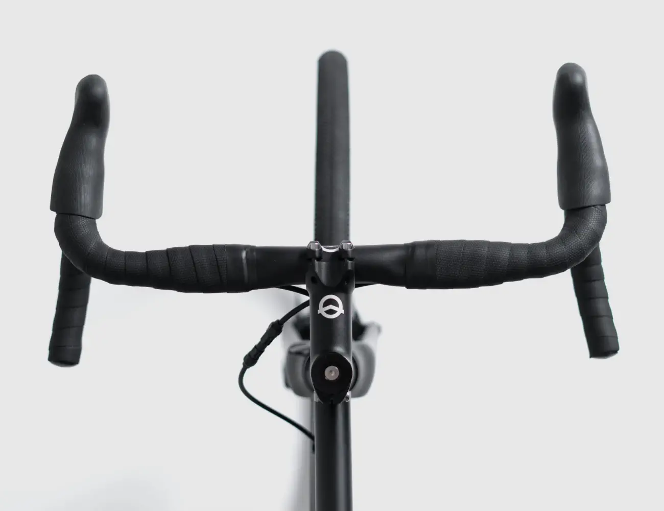 Drop handlebar and stem of the Booda Bike Atlas seen from the rider's position
