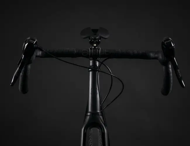 Drop handlebar with brake and shift levers on a Booda Bike