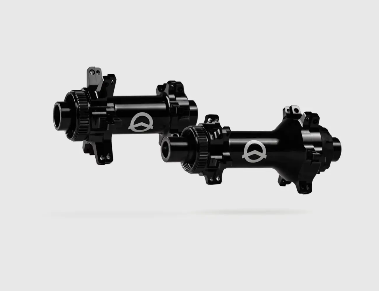 Possible SpinnerOne straight-pull front and rear hubs, black, for the Booda Bike Sander