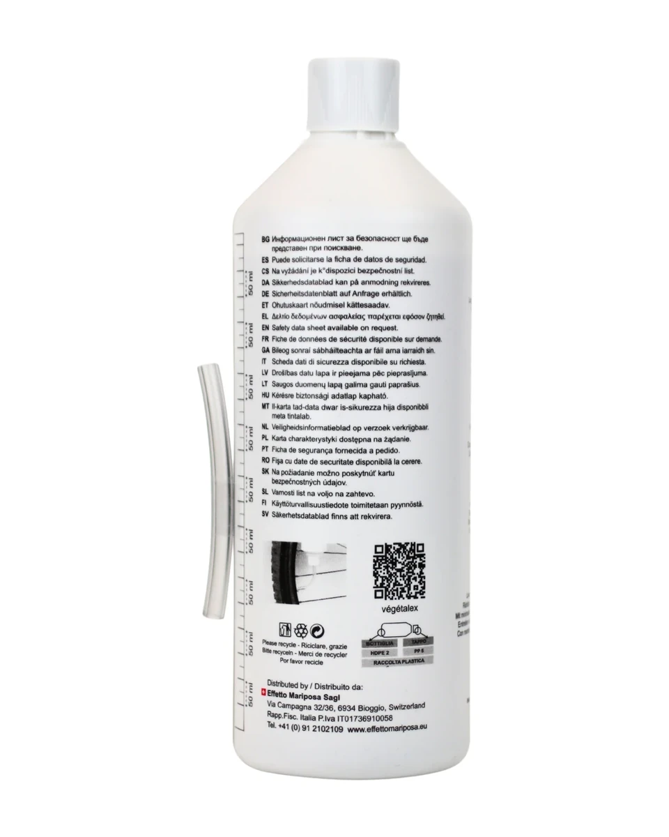 Fles Végétalex van 1000 ml, zijaanzicht met etiket
