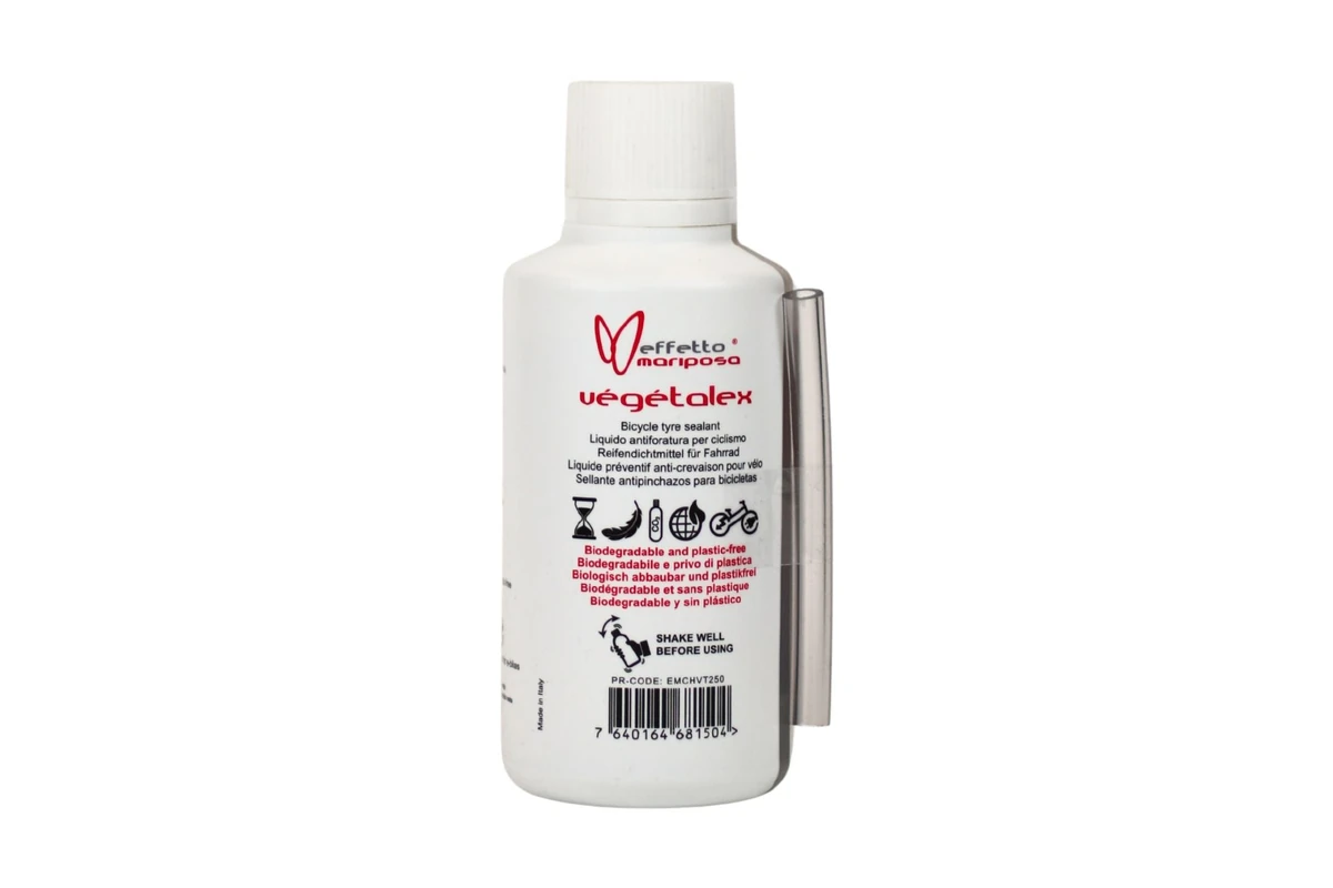 Effetto Mariposa Végétalex 250 ml Reifendichtmilch-Flasche, Vorderseite