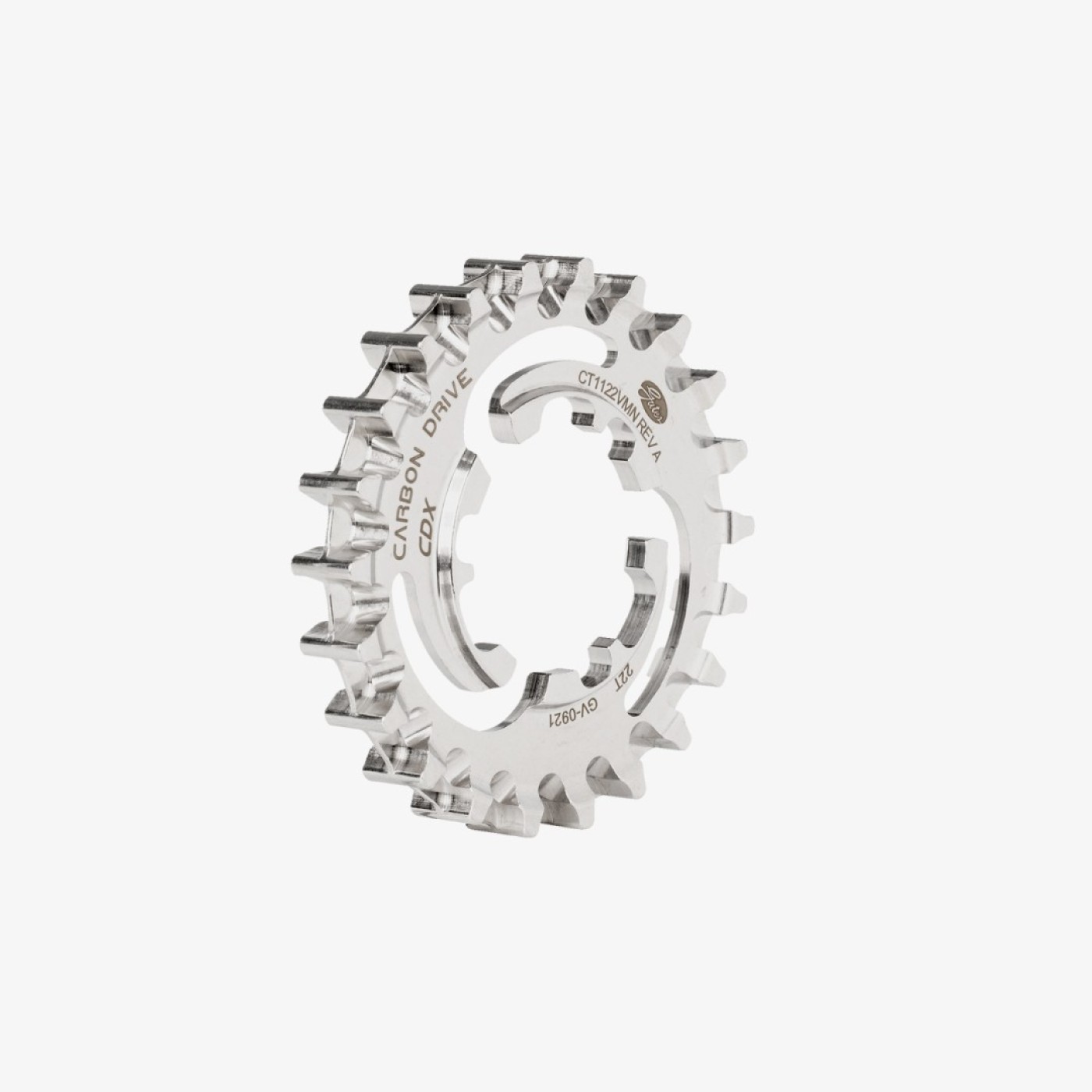 Second view of the Gates rear sprocket on a light grey background