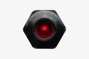 Hexlox Insert 4 mm in black, top view showing the coded key socket