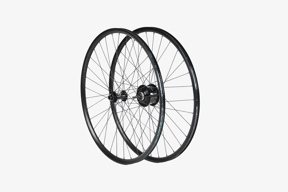 Shimano Alfine gear hub wheel set, front and rear wheel with black aluminium rims