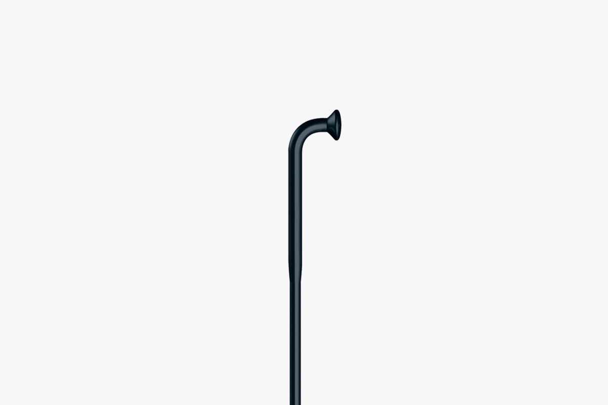 Black Sapim Sprint J-bend spoke with butted shaft