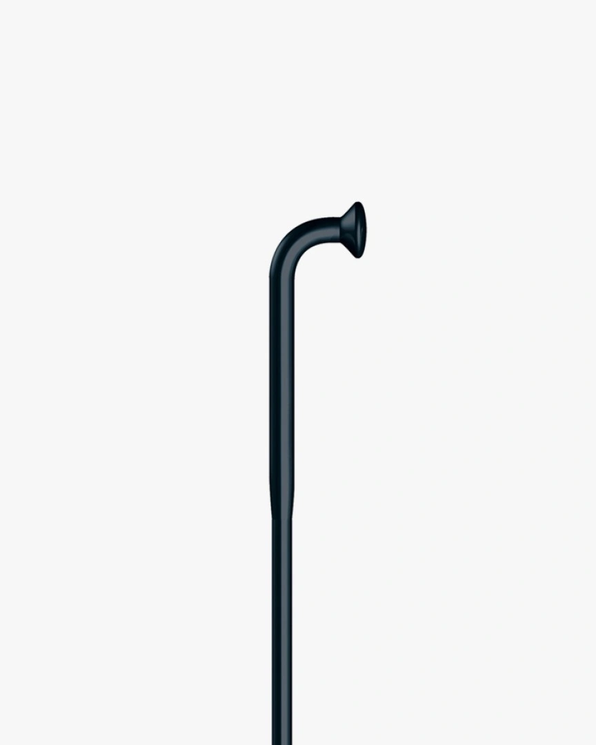 Black Sapim Sprint J-bend spoke, head and upper shaft