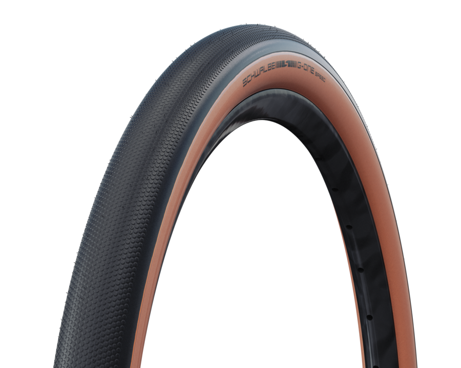 Schwalbe G-One Speed 27.5x2.00 (650B) tire with bronze sidewall