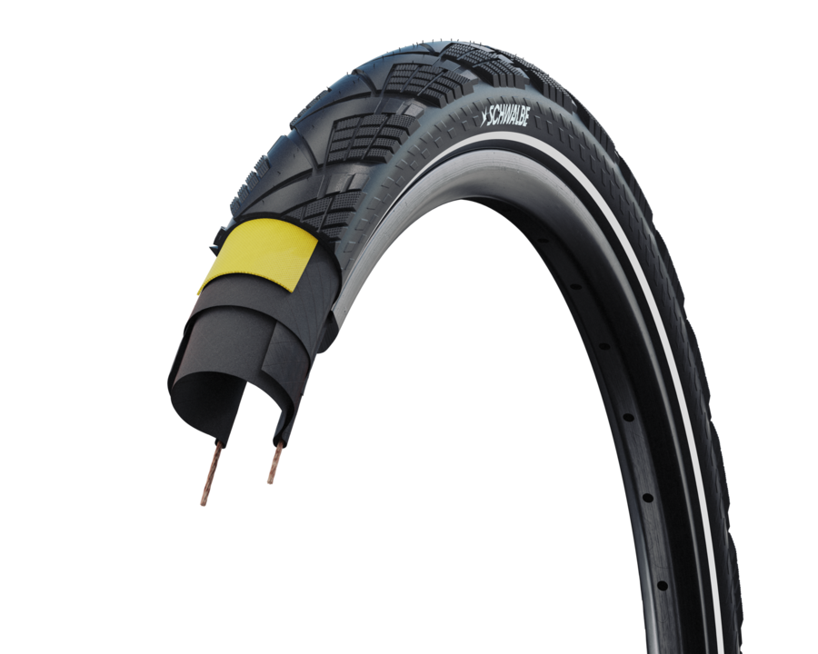 Schwalbe Marathon Efficiency im Querschnitt mit der V-Guard-Pannenschutzlage