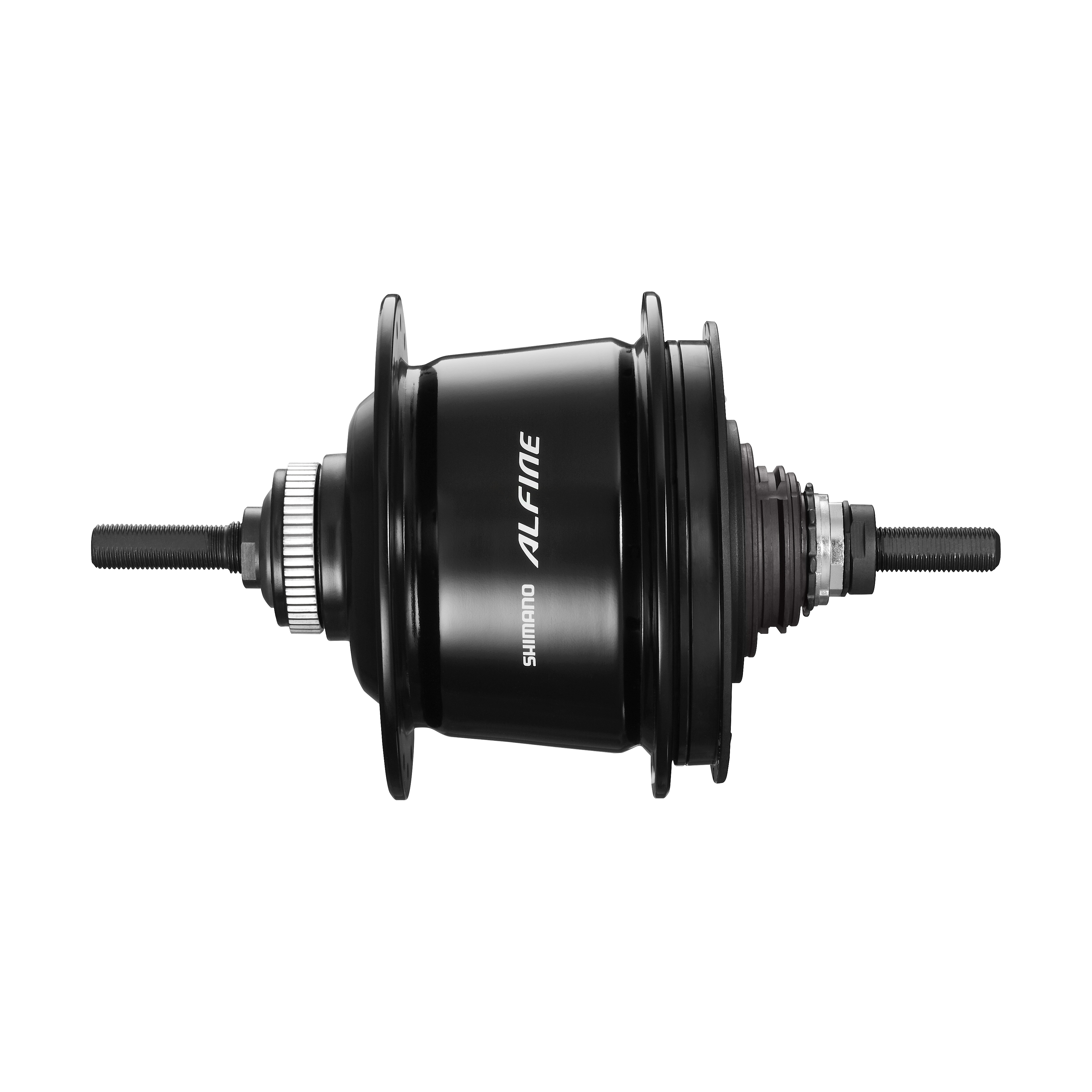 Sort Shimano Alfine 8 SG-S7001-8-navhus med Alfine-logo