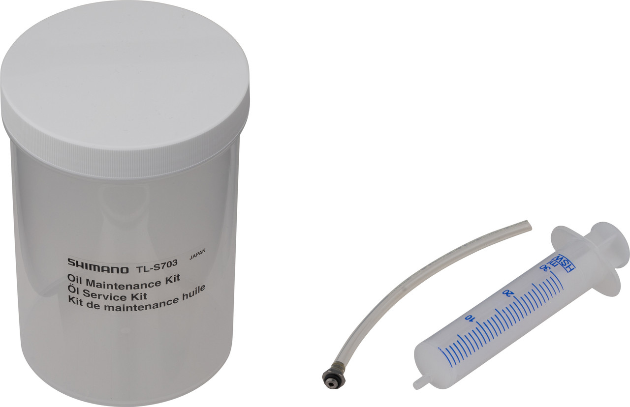 Shimano TL-S703 oil change kit with container, tube and syringe