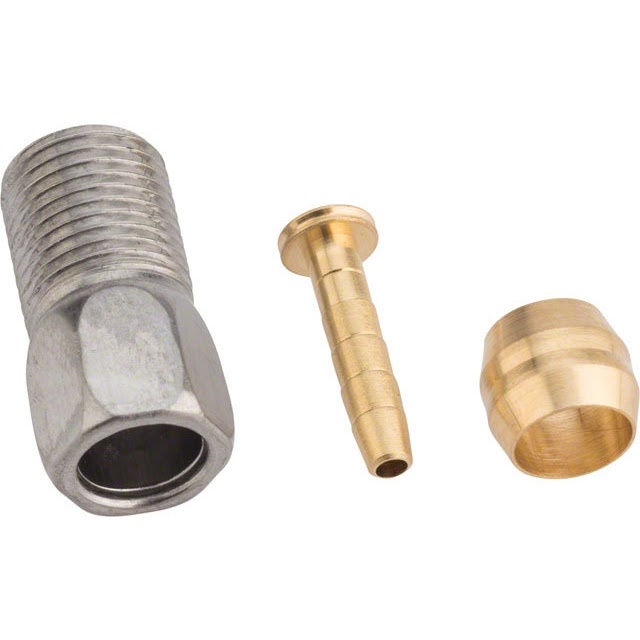 Shimano Y8H598010 set: connecting bolt, gold connector insert and brass olive for SM-BH59 hoses