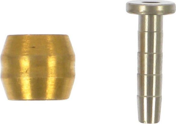 Brass olive and steel connector insert for Shimano SM-BH90 hydraulic hoses