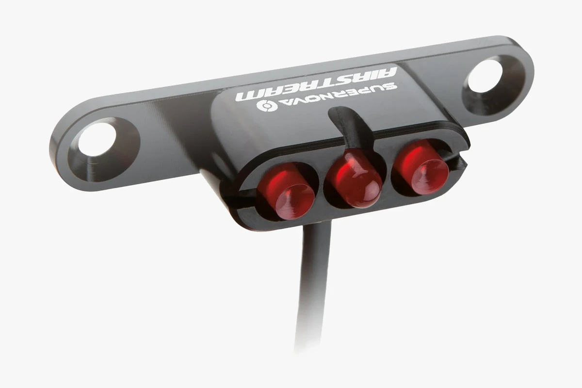 Supernova Airstream Tail Light 2 rack version with two mounting holes and three red LEDs